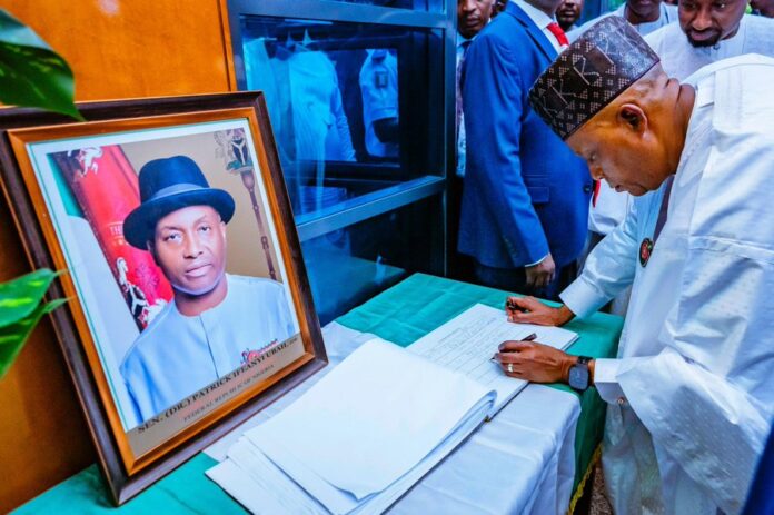 Shettima pays tribute to Ifeanyi Ubah Shettima pays tribute to Ifeanyi Ubah