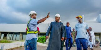 AbdulRazaq inspects Kwara’s indoor sports hall project