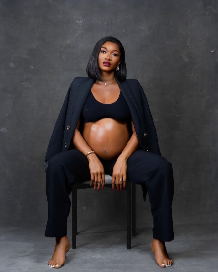 Nigerian actress, Wofai Fada expecting first child with partner Wofai Fada