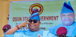 Osun Poll: Adeleke thanks Ooni, Ogunsua for endorsement, urges peaceful conduct Ademola-Adeleke-Gov