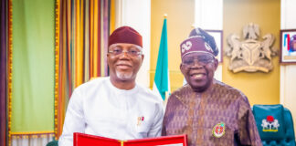 Tinubu greets Ondo gov at 60 Aiyedatiwa-Tinubu