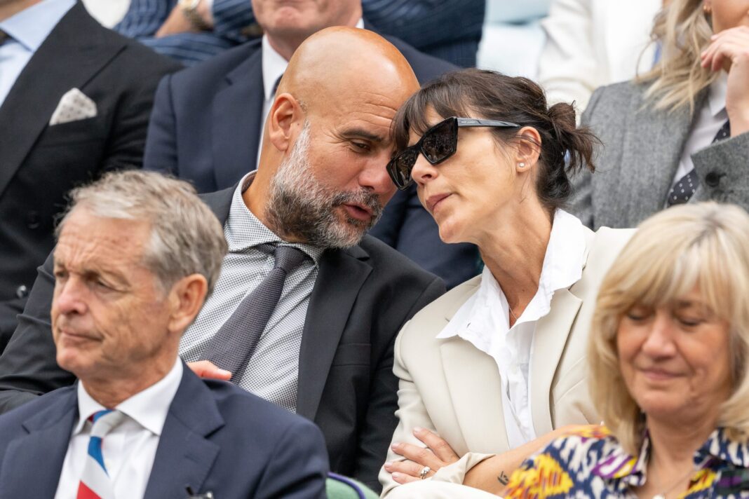 Pep Guardiola and Cristina Serra