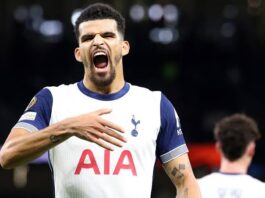 England striker Dominic Solanke