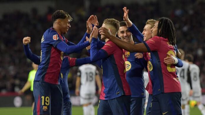 Festival of goals: Barcelona put seven past helpless Valencia Barcelona