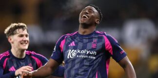 Awoniyi scores first goal in almost a year as Nottingham Forest wallop Wolves Taiwo Awoniyi