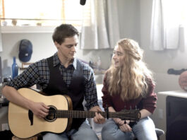 Clouds movie- A scene featuring Zach playing the guitar and Sammy admiring him