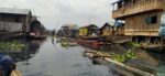 Makoko, a densely populated waterfront slum, with its stilted homes and lack of basic infrastructure