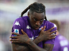 Fiorentina striker Moise Kean