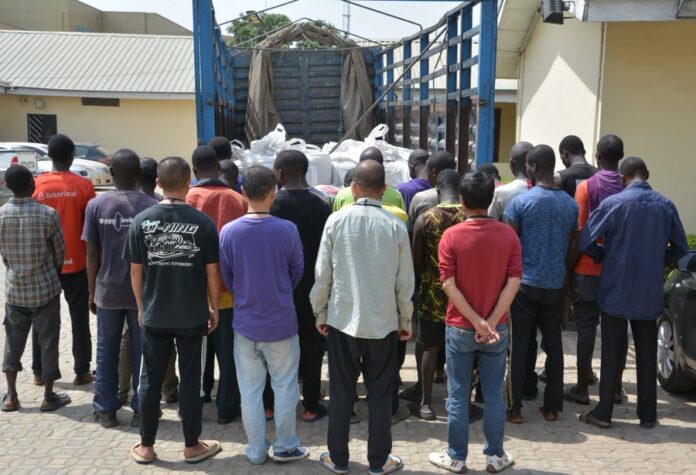 EFCC arrests illegal miners in Jos EFCC arrests illegal miners in Jos