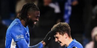 Arokodare scores again as Genk edge Boniface’s ex-club Union St.Gilloise Tolu Arokodare celebrates with a teammate after scoring a goal