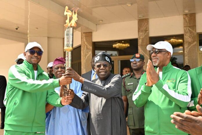 Tinubu flags off national sports festival Torch Tinubu flags off national sports festival Torch