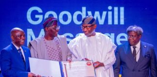 Sanwo-Olu presents certificate of approval for First Bank headquarters in Eko Atlantic