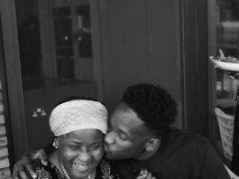 Mr Eazi and mother Ifeoma Ajibade