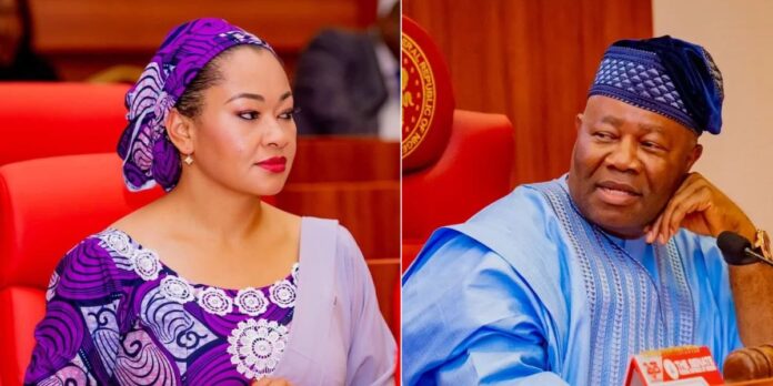 Natasha resubmits sexual harassment petition against Akpabio Senator Natasha Akpoti-Uduaghan and Senate President Godswill Akpabio