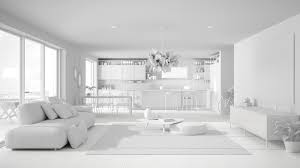 white painted interior