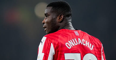 Paul Onuachu in Southampton colours