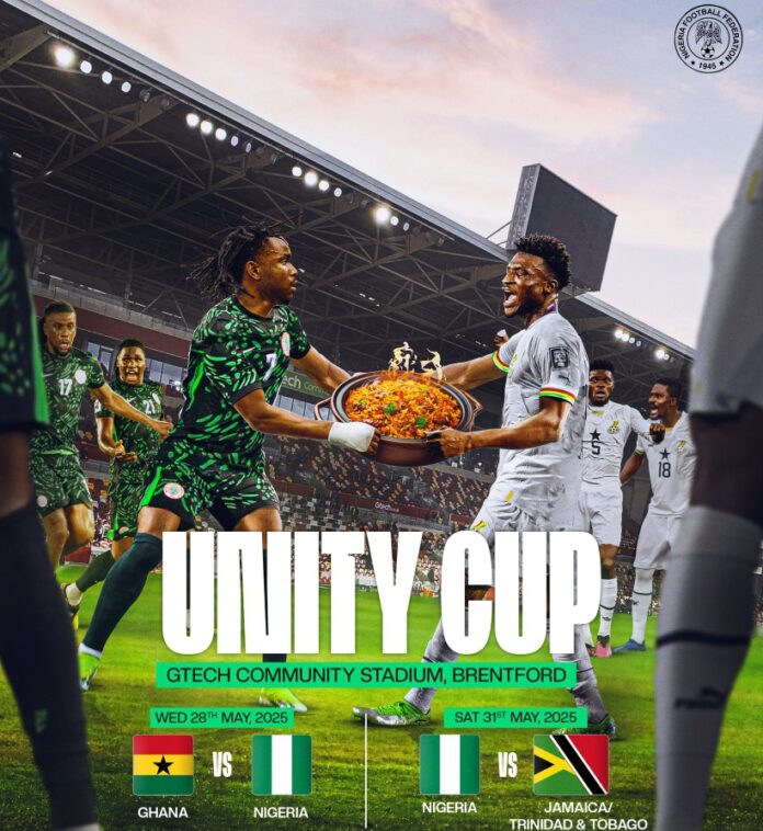 Unity Cup 2025: Gtech Community Stadium to host Nigeria, Ghana, Jamaica, Trinidad in May showdown