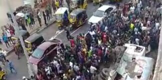 Driver injured as truck falls from Pen Cinema Bridge in Lagos