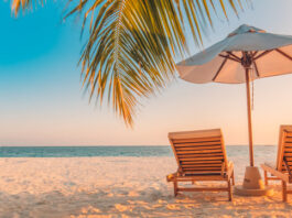 a beachside