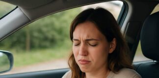 Why do I suffer motion sickness? Here’s what causes it and how to prevent it A woman in severe discomfort and pain from motion sickness during a car ride