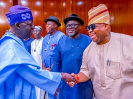 Governor Ademola Adeleke and President Bola Ahmed Tinubu