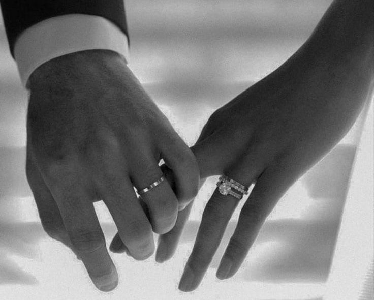 A couple holding hands