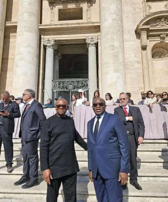 Obi, Fayemi, attend inauguration of Pope Leo XIV at Vatican Peter Obi with Fayemi