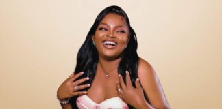 Funke Akindele dazzles in gold at Priscilla Ojo, Juma Jux’s grand wedding finale in Tanzania Funke Akindele