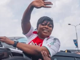 Nollywood actress-turned politician, Funke Akindele during her campaign as the 2023 Deputy Governor of Lagos State candidate