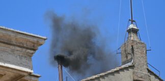 No new Pope yet as black smoke rises again from Vatican
