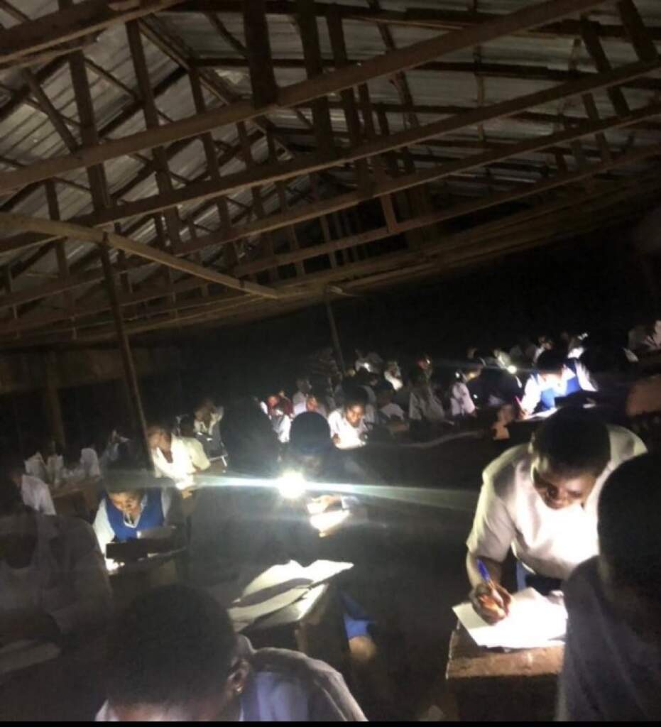 WAEC candidates write exam in darkness across Nigeria WAEC candidates write exam in darkness across Nigeria