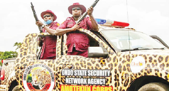Amotekun rescues five kidnapped victims in Ondo Amotekun