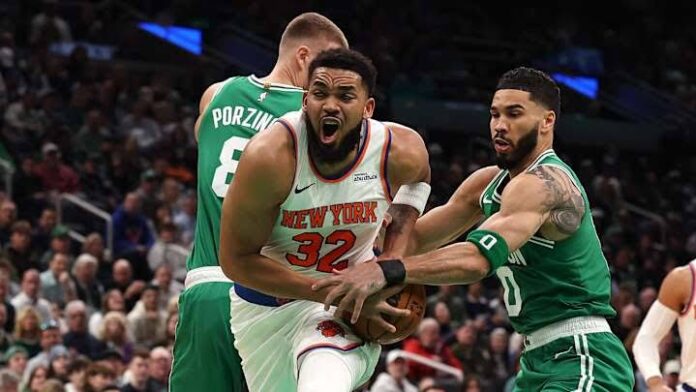NBA: Knicks stun Celtics again as Thunder smash Nuggets to level playoff series Oklahoma City Thunder levelled their playoff series against Denver Nuggets while New York Knicks take a 2-0 series lead against Boston Celtics.