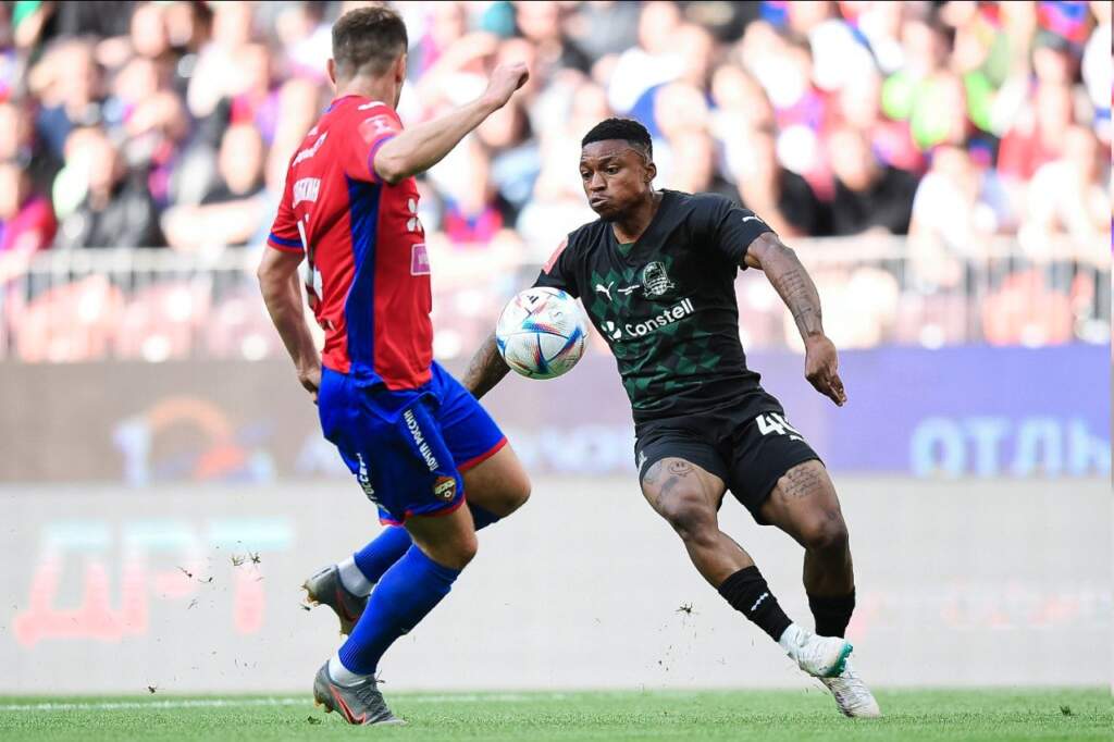 Olusegun in Krasnodar shirt