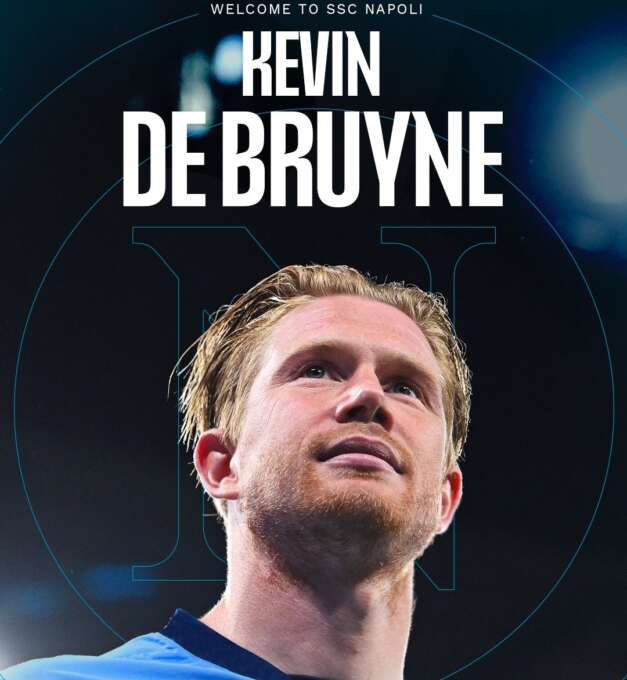 Kevin De Bruyne has joined Napoli from Manchester City.