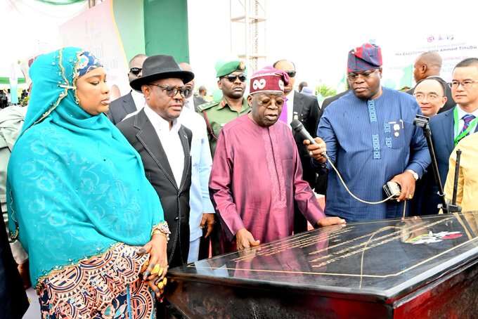 Bola Tinubu Bola Tinubu commissioning Abuja water project,