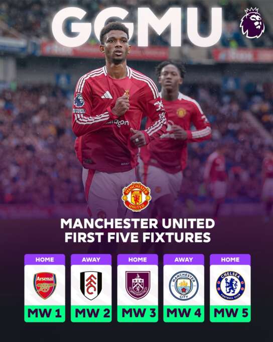 Utd to play the big 3 from the start