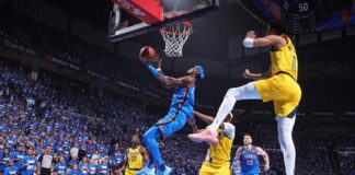 Gilgeous-Alexander shines as Thunder blow past Pacers to level NBA Finals showdown Oklahoma City Thunder defeated the Indiana Pacers to tie the 2025 NBA Finals series 1-1.
