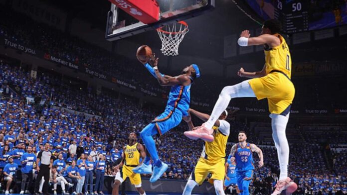 Gilgeous-Alexander shines as Thunder blow past Pacers to level NBA Finals showdown Oklahoma City Thunder defeated the Indiana Pacers to tie the 2025 NBA Finals series 1-1.