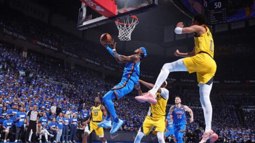 Oklahoma City Thunder defeated the Indiana Pacers to tie the 2025 NBA Finals series 1-1.