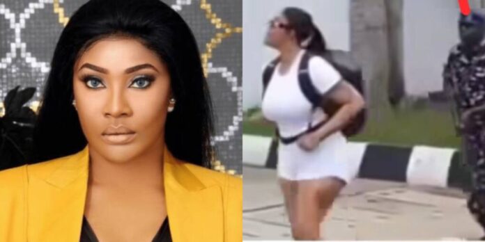 Police probe viral video of officers with Angela Okorie Police probe viral video of officers with Angela Okorie