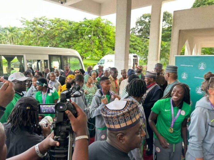 Tinubu, First Lady host Super Falcons after historic WAFCON triumph Tinubu, First Lady host Super Falcons after historic WAFCON triumph