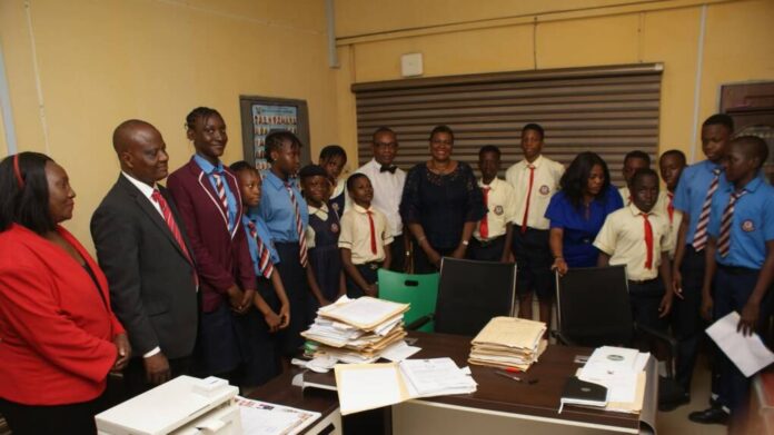 DCR partners with schools to educate students on child rights and justice DCR at a school in Lagos