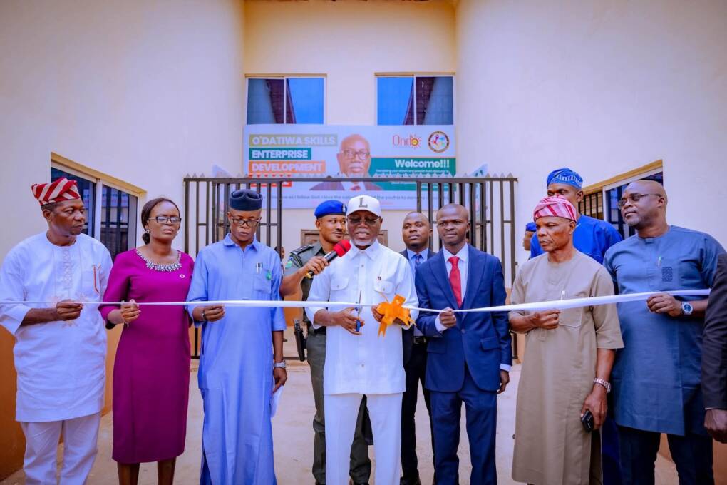 Lucky Aiyedatiwa Governor Lucky Aiyedatiwa commissioned the newly established Ondo State Skill Enterprise Development Centre in Akure.