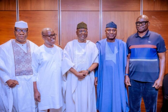 Ekiti ex-governors endorse Oyebanji for second term Biodun Oyebanji with the former governors of Ekiti State