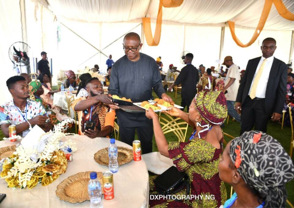 'Not a campaign strategy,' - Peter Obi defends serving food at public event