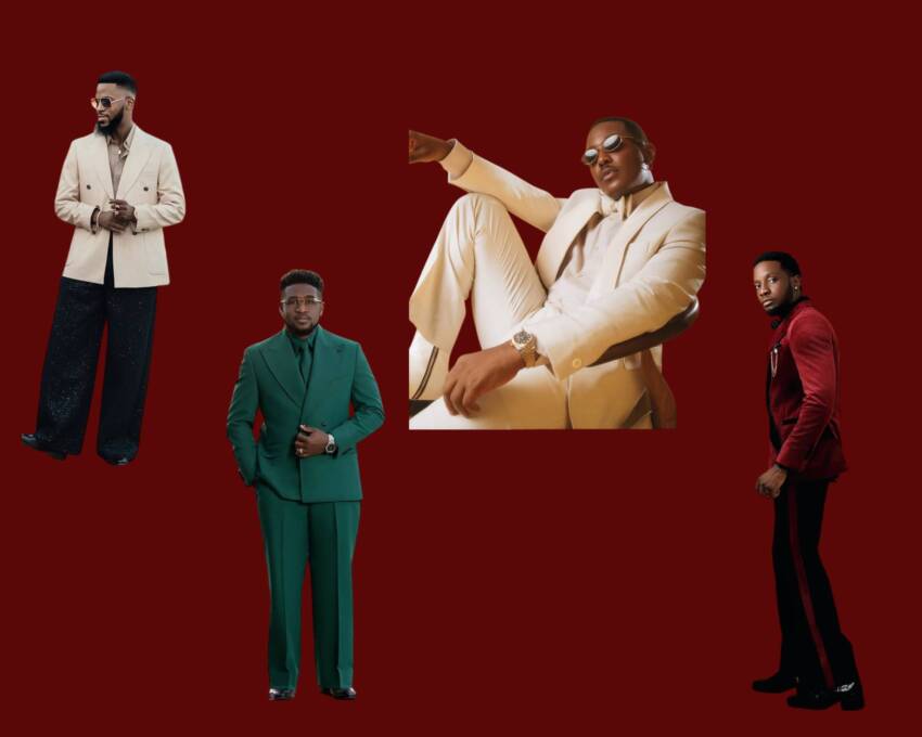 Suit fashion by male celebritie
