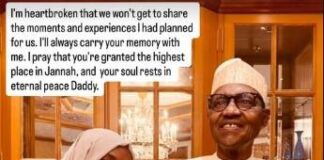 “I’m heartbroken” – Buhari’s daughter pens emotional tribute to late father