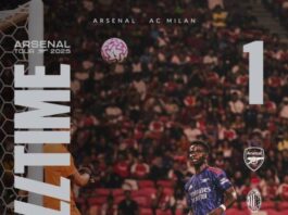 Arsenal won but lost on penalty shootout