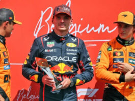 Red Bull driver Max Verstappen fended off close competition from Lando Norris and Oscar Piastri to win the Belgian Grand Prix.